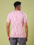 Men Jacquard Slim Fit Crew Neck T-shirt with DOUBLE COOL