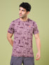 Men Jacquard Slim Fit Crew Neck T-shirt with DOUBLE COOL