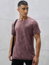 Men Jacquard Slim Fit Crew Neck T-shirt with DOUBLE COOL