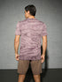 Men Jacquard Slim Fit Crew Neck T-shirt with DOUBLE COOL