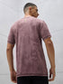 Men Jacquard Slim Fit Crew Neck T-shirt with DOUBLE COOL