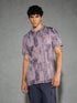 Men Jacquard Slim Fit Crew Neck T-shirt with DOUBLE COOL