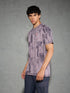 Men Jacquard Slim Fit Crew Neck T-shirt with DOUBLE COOL
