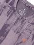 Men Jacquard Slim Fit Crew Neck T-shirt with DOUBLE COOL