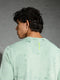 Men Jacquard Slim Fit Crew Neck T-shirt with DOUBLE COOL
