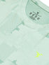 Men Jacquard Slim Fit Crew Neck T-shirt with DOUBLE COOL
