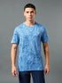 Men Jacquard Slim Fit Crew Neck T-shirt with DOUBLE COOL