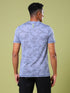 Men Jacquard Slim Fit Crew Neck T-shirt with DOUBLE COOL