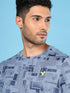 Men Jacquard Slim Fit Crew Neck T-shirt with DOUBLE COOL