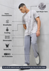 Men Jacquard Slim Fit Crew Neck T-shirt with DOUBLE COOL