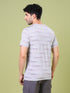 Men Jacquard Slim Fit Crew Neck T-shirt with DOUBLE COOL
