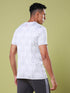 Men Jacquard Slim Fit Crew Neck T-shirt with DOUBLE COOL