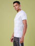Men Jacquard Slim Fit Crew Neck T-shirt with DOUBLE COOL