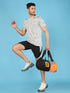 Men Jacquard Slim Fit Crew Neck T-shirt with DOUBLE COOL
