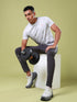 Men Jacquard Slim Fit Crew Neck T-shirt with DOUBLE COOL