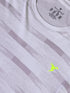 Men Jacquard Slim Fit Crew Neck T-shirt with DOUBLE COOL