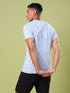 Men Jacquard Slim Fit Crew Neck T-shirt with DOUBLE COOL