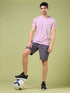 Men Jacquard Slim Fit Crew Neck T-shirt with DOUBLE COOL