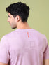 Men Jacquard Slim Fit Crew Neck T-shirt with DOUBLE COOL