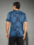 Men Jacquard Slim Fit Crew Neck T-shirt with DOUBLE COOL