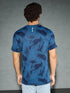 Men Jacquard Slim Fit Crew Neck T-shirt with DOUBLE COOL