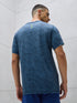 Men Jacquard Slim Fit Crew Neck T-shirt with DOUBLE COOL