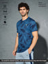Men Jacquard Slim Fit Crew Neck T-shirt with DOUBLE COOL