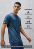 Men Jacquard Slim Fit Crew Neck T-shirt with DOUBLE COOL