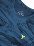 Men Jacquard Slim Fit Crew Neck T-shirt with DOUBLE COOL
