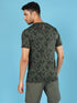 Men Jacquard Slim Fit Crew Neck T-shirt with DOUBLE COOL