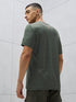 Men Jacquard Slim Fit Crew Neck T-shirt with DOUBLE COOL