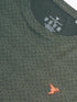 Men Jacquard Slim Fit Crew Neck T-shirt with DOUBLE COOL