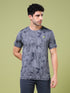 Men Jacquard Slim Fit Crew Neck T-shirt with DOUBLE COOL