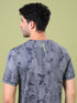 Men Jacquard Slim Fit Crew Neck T-shirt with DOUBLE COOL