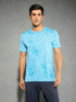 Men Jacquard Slim Fit Crew Neck T-shirt with DOUBLE COOL