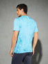 Men Jacquard Slim Fit Crew Neck T-shirt with DOUBLE COOL