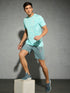 Men Jacquard Slim Fit Crew Neck T-shirt with DOUBLE COOL