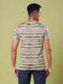Men Jacquard Slim Fit Crew Neck T-shirt with DOUBLE COOL