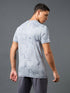 Men Jacquard Slim Fit Crew Neck T-shirt with DOUBLE COOL