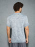 Men Jacquard Slim Fit Crew Neck T-shirt with DOUBLE COOL
