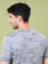 Men Jacquard Slim Fit Crew Neck T-shirt with DOUBLE COOL
