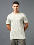 Men Jacquard Slim Fit Crew Neck T-shirt with DOUBLE COOL