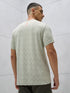 Men Jacquard Slim Fit Crew Neck T-shirt with DOUBLE COOL