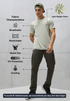 Men Jacquard Slim Fit Crew Neck T-shirt with DOUBLE COOL
