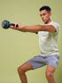 Men Jacquard Slim Fit Crew Neck T-shirt with DOUBLE COOL