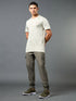 Men Jacquard Slim Fit Crew Neck T-shirt with DOUBLE COOL