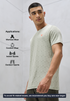 Men Jacquard Slim Fit Crew Neck T-shirt with DOUBLE COOL