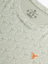 Men Jacquard Slim Fit Crew Neck T-shirt with DOUBLE COOL