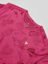 Men Jacquard Slim Fit Crew Neck T-shirt with DOUBLE COOL