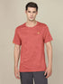 Men Jacquard Slim Fit Crew Neck T-shirt with DOUBLE COOL